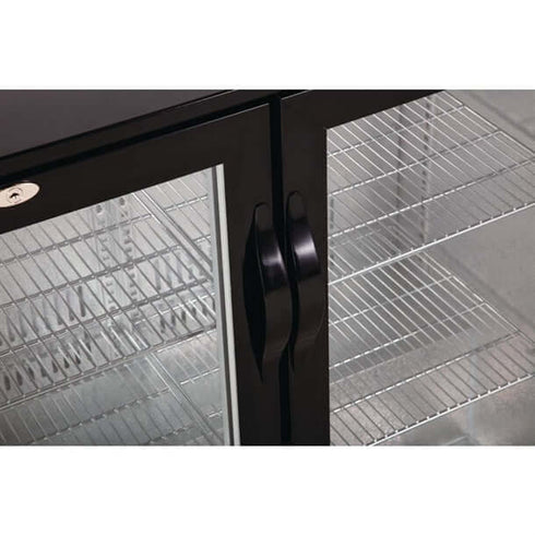Polar G-Series Counter Back Bar Cooler with Double Hinged Doors 208Ltr GL002-A